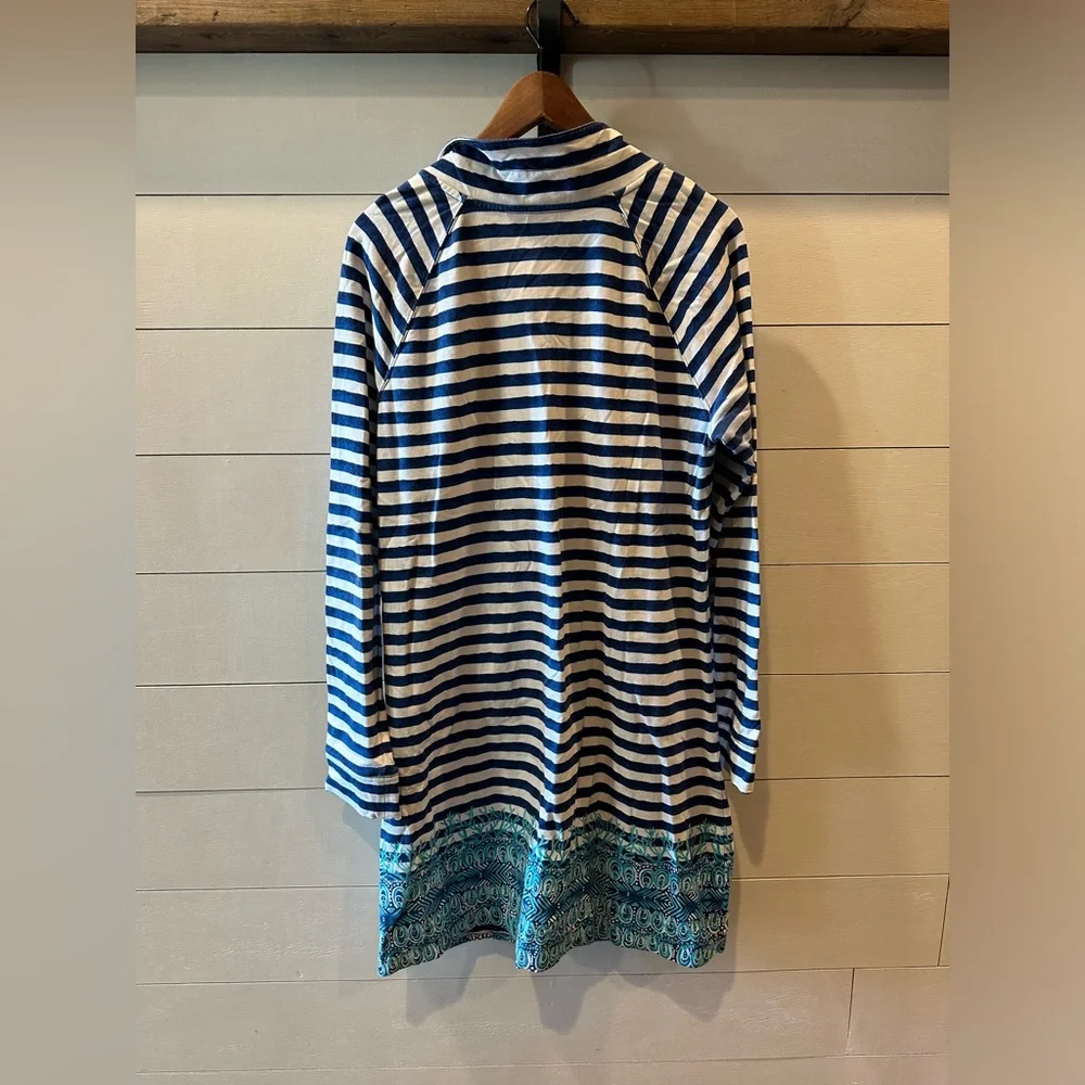 Lily Pulitzer Navy Striped Blue Coral Captains Dress- size XL - Picture 5 of 6